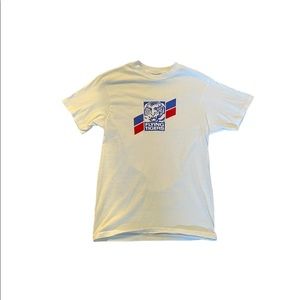 White Hanes graphic tee